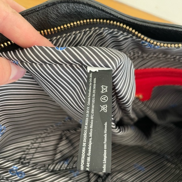 ōe Moda Chlōe black vegan leather tote bag laptop bag - Picture 11 of 13